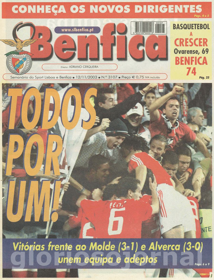 jornal o benfica 3107 2003-11-12